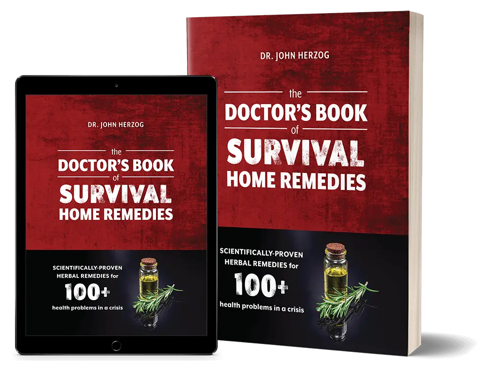 Digital and Physical formats of The Doctor's Book of Survival Home Remedies