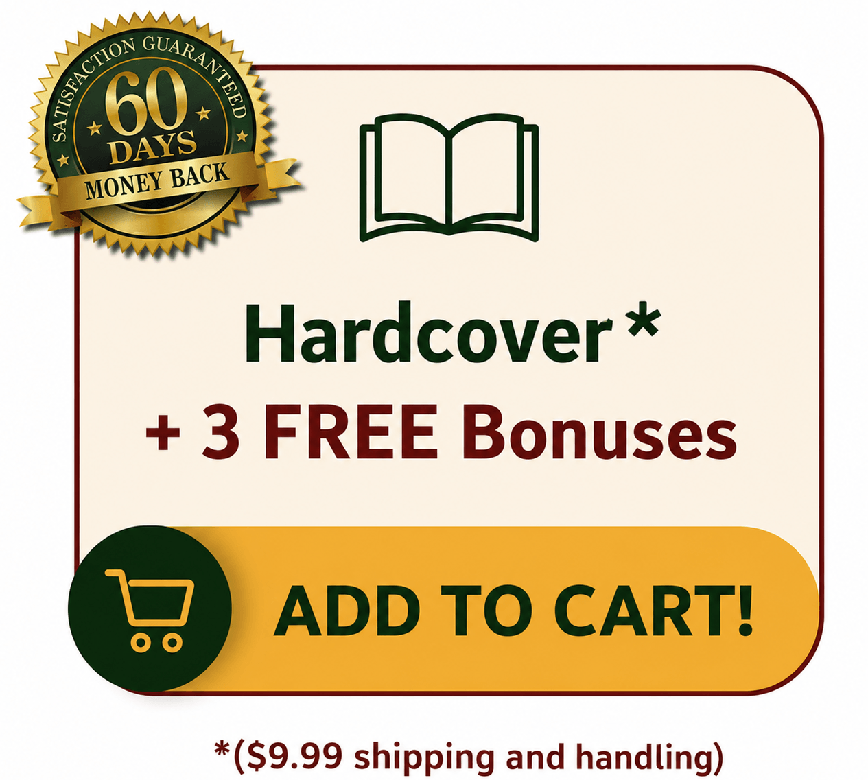 Hardcover + 3 FREE Bonuses — Add To Cart